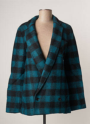 Veste casual col tailleur bleu APRIL 77 femme