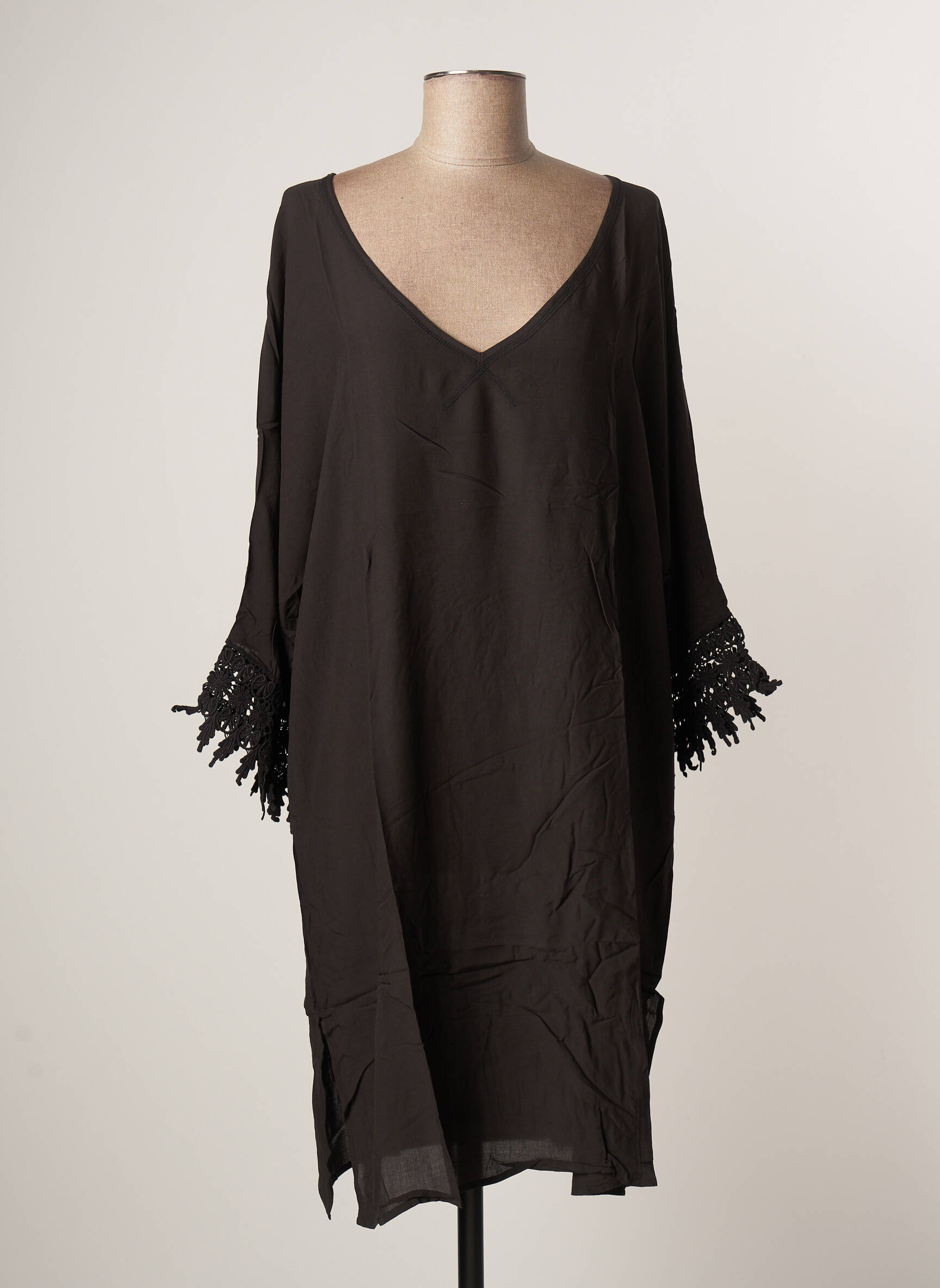 Robe de plage fermeture liens à nouer noir O'NEILL femme