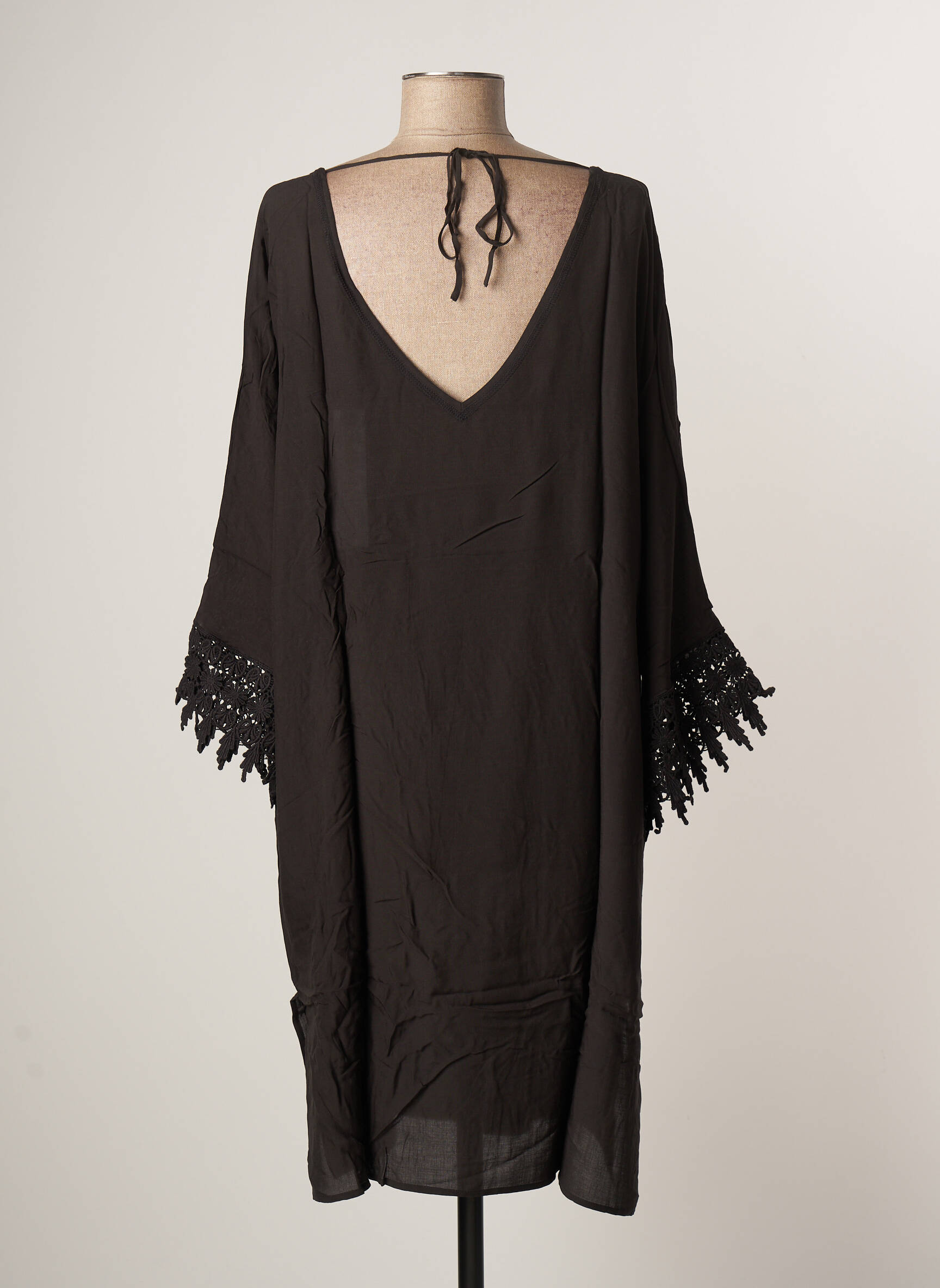 Robe de plage fermeture liens à nouer noir O'NEILL femme