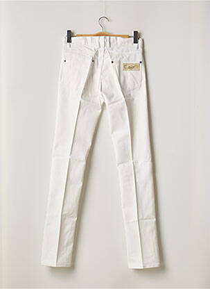 Jeans coupe droite fermeture boutonnée sur le devant taille normale blanc APRIL 77 homme