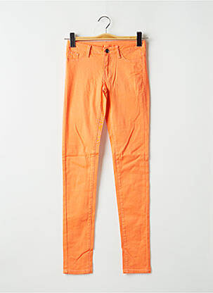 Pantalon slim taille normale taille normale orange VILA femme