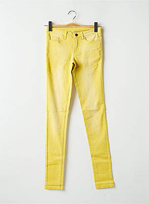 Jeans coupe slim jaune VILA pour femme