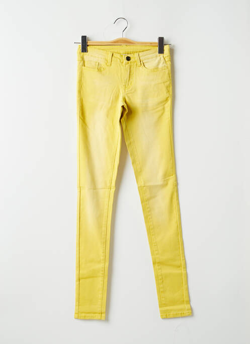Jeans coupe slim slim taille normale jaune VILA femme