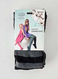 Collants imprimé rayures gris BF & L fille