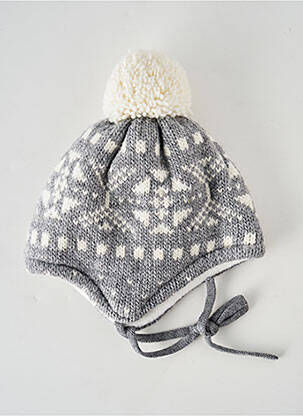 Bonnet empiècements gris MAXIMO enfant