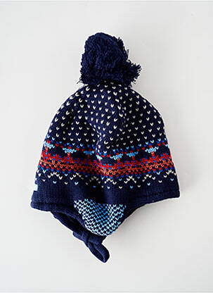 Bonnet imprimé fantaisie bleu MAXIMO garçon