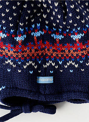Bonnet imprimé fantaisie bleu MAXIMO garçon