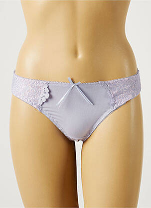 Tanga stretch violet HANA femme