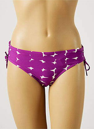 Bas de maillot de bain imprimé fantaisie culotte rose LOU femme