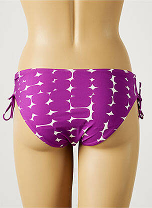 Bas de maillot de bain imprimé fantaisie culotte rose LOU femme