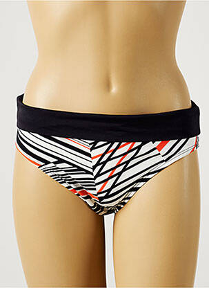 Bas de maillot de bain effet matière satinée culotte blanc BELCOR femme
