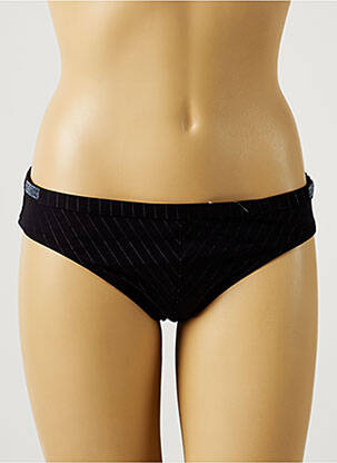 Bas de maillot de bain imprimé rayures culotte noir VANITY FAIR femme