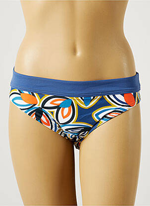Bas de maillot de bain imprimé fantaisie culotte bleu BESTFORM femme