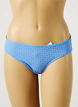Bas de maillot de bain tissage texturé culotte bleu VANITY FAIR femme