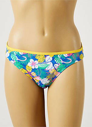 Bas de maillot de bain imprimé tie and dye culotte bleu CHERRY BEACH femme