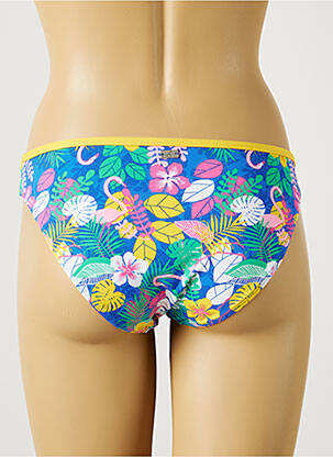 Bas de maillot de bain imprimé tie and dye culotte bleu CHERRY BEACH femme