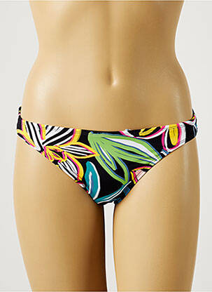 Bas de maillot de bain imprimé fleurs culotte noir CHERRY BEACH femme