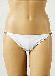 Bas de maillot de bain imprimé rayures bikini blanc VANITY FAIR femme