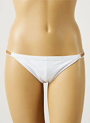 Bas de maillot de bain imprimé rayures bikini blanc VANITY FAIR femme