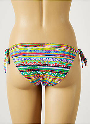 Bas de maillot de bain imprimé fantaisie bikini vert CHERRY BEACH femme