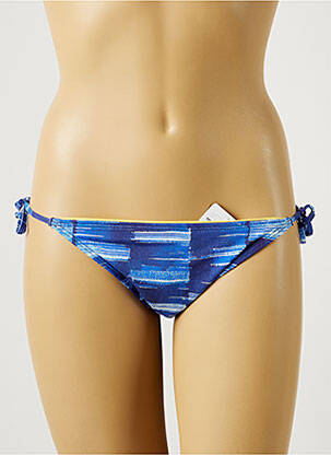 Bas de maillot de bain imprimé fantaisie bikini bleu CHERRY BEACH femme