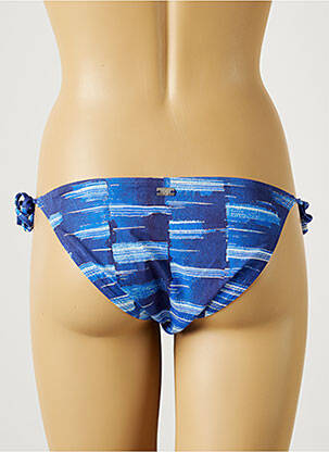 Bas de maillot de bain imprimé fantaisie bikini bleu CHERRY BEACH femme