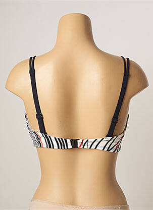 Haut de maillot de bain stretch haut soutien-gorge balconnet blanc BELCOR femme