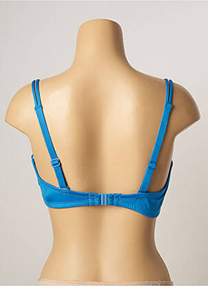 Haut de maillot de bain stretch haut soutien-gorge balconnet bleu BELCOR femme