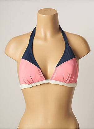 Haut de maillot de bain fermeture liens à nouer haut soutien-gorge avec mousse de rembourrage amovible rose VARIANCE femme