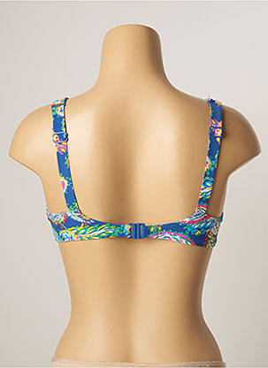 Haut de maillot de bain stretch bleu BELCOR femme