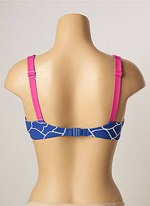 Haut de maillot de bain stretch bleu BELCOR femme