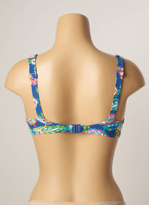 Haut de maillot de bain stretch bleu BELCOR femme