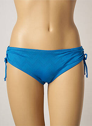 Bas de maillot de bain imprimé fantaisie culotte bleu BELCOR femme
