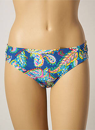 Bas de maillot de bain stretch culotte bleu BELCOR femme