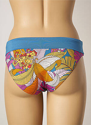 Bas de maillot de bain imprimé fantaisie culotte bleu BELCOR femme