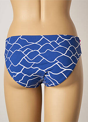 Bas de maillot de bain imprimé fantaisie culotte bleu BELCOR femme