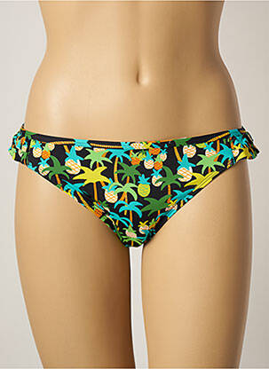 Bas de maillot de bain imprimé tie and dye culotte vert VARIANCE femme