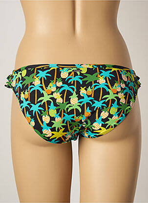 Bas de maillot de bain imprimé tie and dye culotte vert VARIANCE femme
