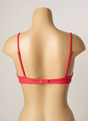 Haut de maillot de bain stretch haut soutien-gorge moulé rouge CHERRY BEACH femme