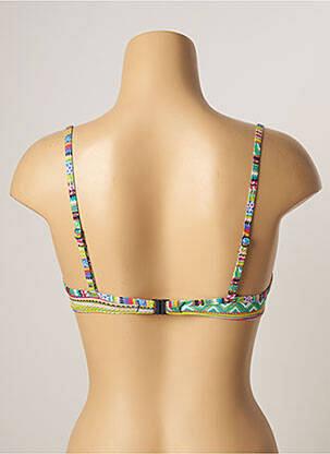 Haut de maillot de bain stretch haut soutien-gorge moulé vert CHERRY BEACH femme