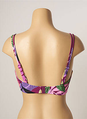Haut de maillot de bain stretch haut bandeau violet BELCOR femme