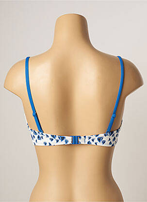 Haut de maillot de bain stretch haut bandeau blanc VARIANCE femme