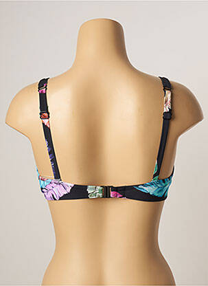 Haut de maillot de bain stretch haut soutien-gorge emboitant noir BELCOR femme