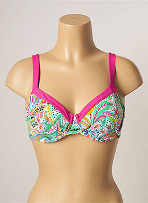 Haut de maillot de bain stretch haut soutien-gorge emboitant vert BESTFORM femme
