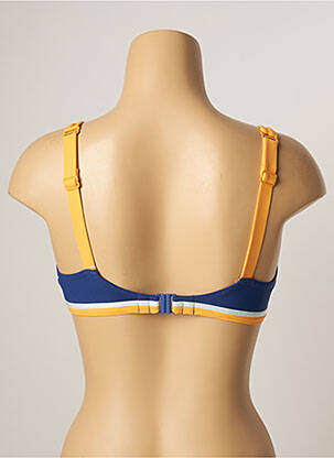 Haut de maillot de bain stretch haut soutien-gorge emboitant bleu BELCOR femme