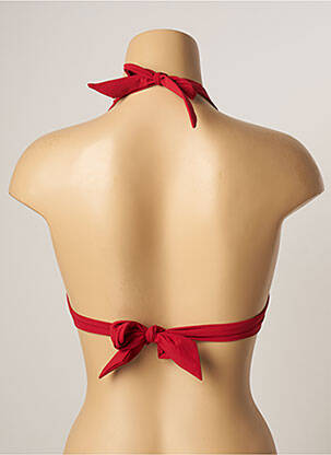 Haut de maillot de bain stretch haut triangles rouge LOU femme