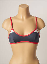 Haut de maillot de bain bretelles élastiquées ajustables gris VARIANCE femme