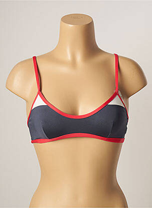 Haut de maillot de bain bretelles élastiquées ajustables gris VARIANCE femme
