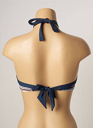 Haut de maillot de bain stretch haut soutien-gorge moulé bleu VARIANCE femme