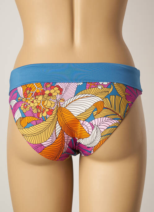 Bas de maillot de bain imprimé fantaisie culotte bleu BELCOR femme